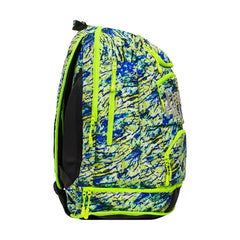 Way Funky Scaled Back Elite Squad Backpack in multi-color with adjustable straps and multiple compartments.