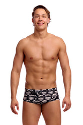 Funky Trunks Mens Arti Mess Classic Trunk - Black/White