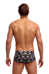 Funky Trunks Mens Arti Mess Classic Trunk - Black/White