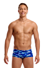 Funky Trunks Mens Clean Marine Classic Trunk - Blue/Multi