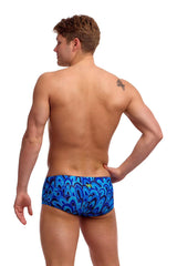 Funky Trunks Mens Hill Billy Blues Classic Trunk - Blue