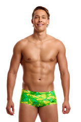 Funky Trunks Mens Try Tonic Classic Trunk - Green/Yellow