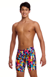 Funky Trunks Boys Broken Blox Training Jammers - Multi