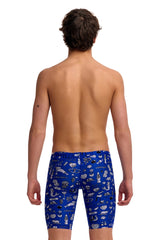 Funky Trunks Boys Scratchy Training Jammer - Blue/Black/White