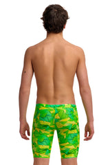 Funky Trunks Boys Try Tonic Training Jammer - Green/Yellow