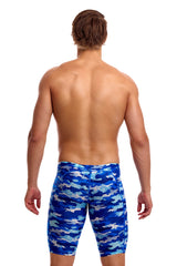 Funky Trunks Mens Clean Marine Training Jammer - Blue/Multi