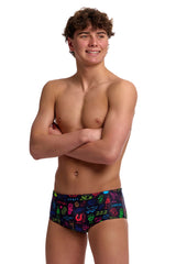 Funky Trunks Boys Doodles Sidewinder Trunk - Multi
