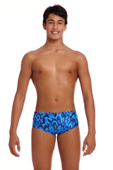 Funky Trunks Boys Hill Billy Blues Sidewinder Trunks - Blue