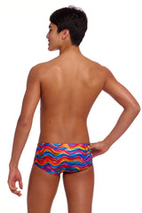 Funky Trunks Boys Plastic Fantastic Sidewinder Trunks - Multi