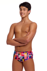 Funky Trunks Boys Putty Rules Sidewinder Trunks - Multi