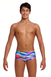 Funky Trunks Boys Royal Wave Sidewinder Trunks - Multi