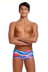 Funky Trunks Boys Royal Wave Sidewinder Trunks - Multi