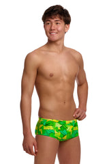 Funky Trunks Boys Try Tonic Sidewinder Trunk - Green/Yellow