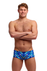 Funky Trunks Mens Fur Seal Sidewinder Trunk - Blue