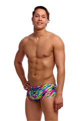 Funky Trunks Mens Happy Hide Sidewinder Trunk - Multi