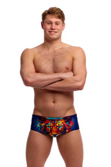Funky Trunks Mens Meow Baby Sidewinder Trunk - Multi