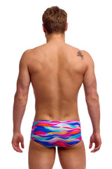 Funky Trunks Mens Royal Wave Sidewinder Trunk - Multi