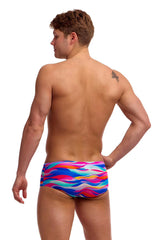 Funky Trunks Mens Royal Wave Sidewinder Trunk - Multi