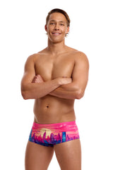 Funky Trunks Mens Skyline Drive Sidewinder Trunk - Multi