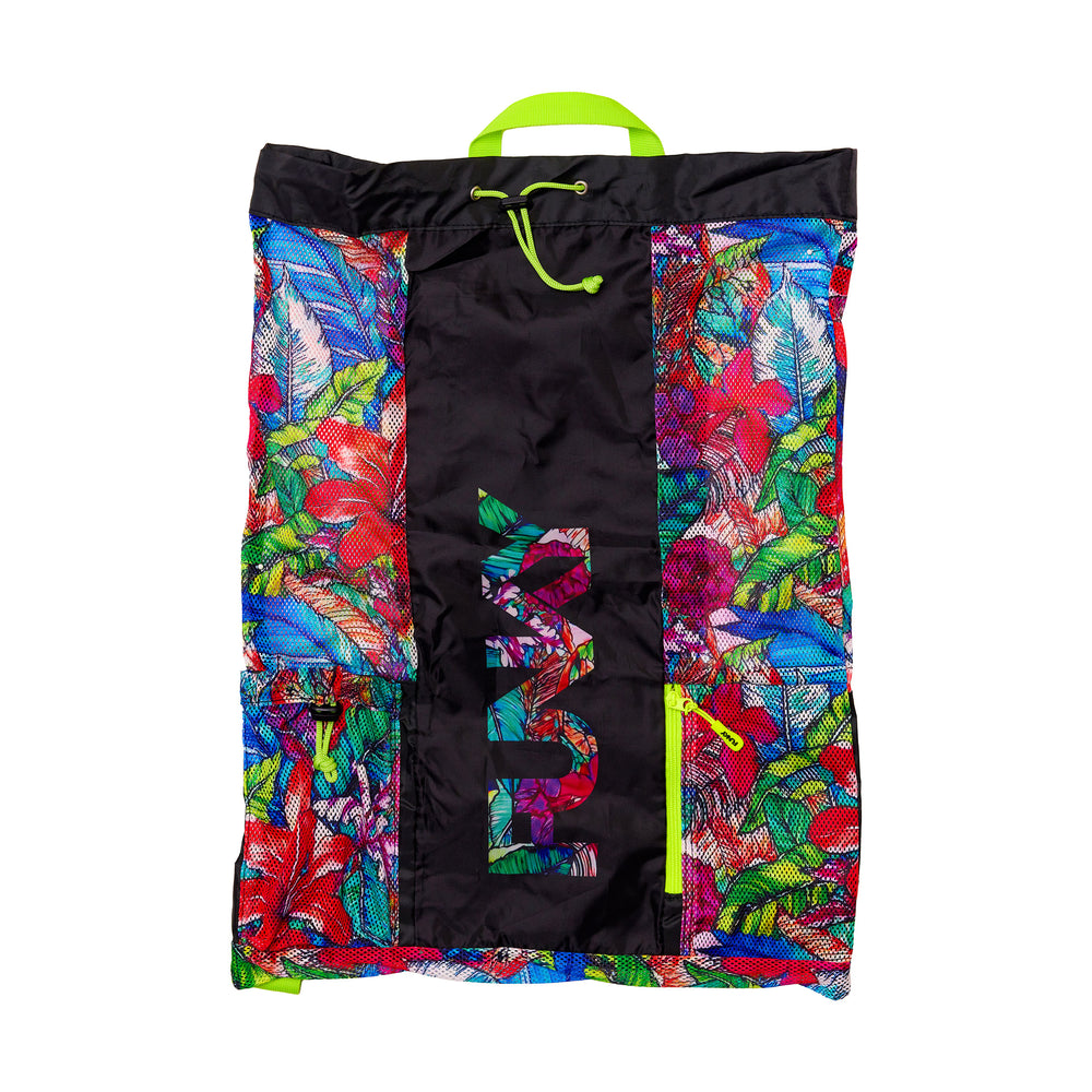 Way Funky Loud Proud Gear Up mesh backpack with colorful design, lightweight mesh material, and adjustable straps.