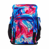 Way Funky Muscle Mad Space Case backpack with colorful, graphic design, featuring sturdy straps and multiple compartments.