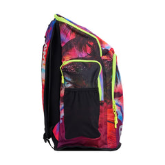Colorful Way Funky Touch Of Paradise Space Case Backpack with multiple compartments and adjustable straps, vibrant design.