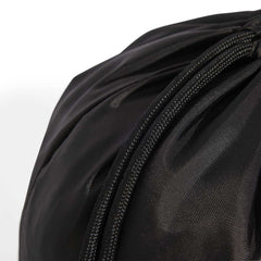 Black Adidas Linear gym sack used as a swim bag, featuring the Adidas logo and durable fabric with a simple, functional design.
