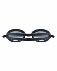 TYR Special Ops 2.0 mirror swim goggles in black with dual strap and mirrored lenses, designed for competitive swimming.