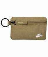 Nike Club Pouch Wallet in parachute beige, black, and white, featuring a compact design with Nike branding and multiple compartments.