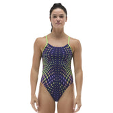 TYR Womens Nova Cutoutfit Swimsuit - Navy/Multi