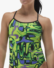 TYR Womens Flux Trinityfit Swimsuit - Lime/Multi