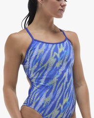 TYR Womens Serika Trinityfit Swimsuit - Royal/Lime