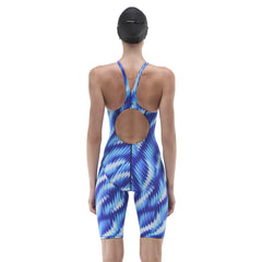 TYR Womens Thresher Cryo Open Back Kneesuit - Ocean Blue