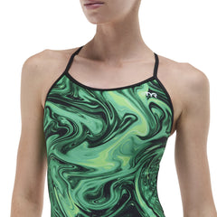 TYR Womens Olea Trinityfit Swimsuit - Green