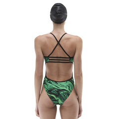 TYR Womens Olea Trinityfit Swimsuit - Green