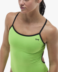 TYR Womens Solid Trinityfit Swimsuit - Brt Green