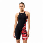 Speedo Womens Fastskin LZR HyperPro Printed Kneeskin - Black/Electric Veil Ml