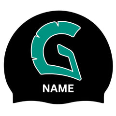 Allens Gloucester City Club Logo + Name Swimming Cap - Black/Green/White | Allens Of Kingsbury