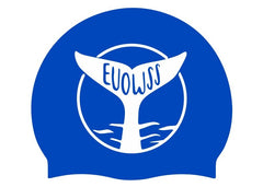 Exeter University Open Water Swimming Club Logo Only Swimming Cap - Blue | Allens Of Kingsbury