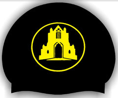 Guisborough Black 3pk Club Logo Only Swimming Cap - Black/Yellow | Allens Of Kingsbury