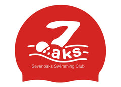 Sevenoaks Club Logo Only Swimming Cap - Red/White | Allens Of Kingsbury