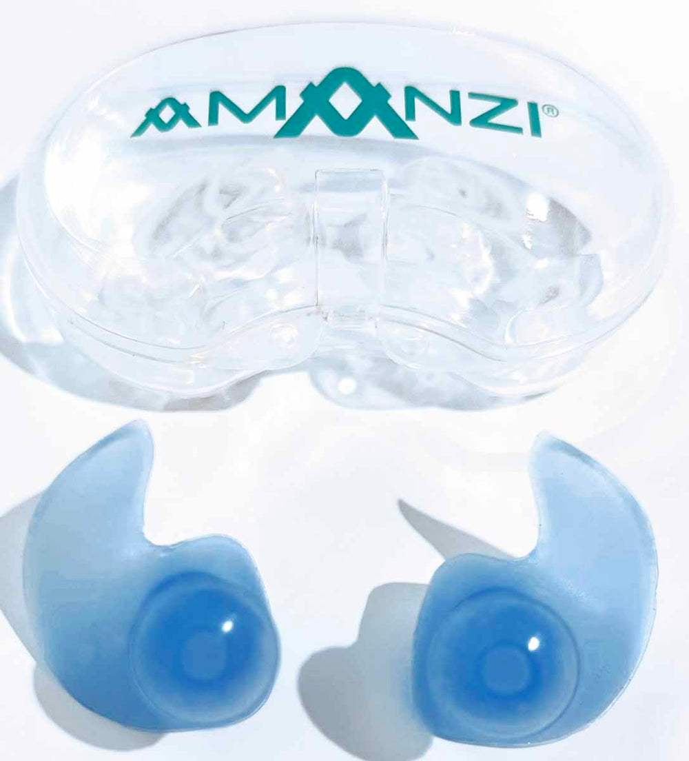 Amanzi Moulded Ear Plugs - Sky | Allens Of Kingsbury