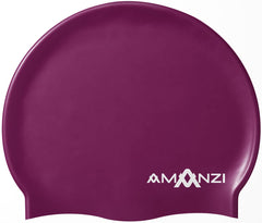 Amanzi Bordeaux Swim Cap - Purple | Allens Of Kingsbury