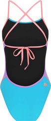 Amanzi Womens Splendour Tie Back One Piece - Purple/Blue | Allens Of Kingsbury
