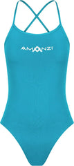 Amanzi Girls Calypso Tie Back One Piece Swimsuit - Blue - Allens Swimwear