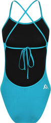 Amanzi Girls Calypso Tie Back One Piece Swimsuit - Blue - Allens Swimwear