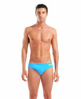 Arena Mens Team Swim Solid Brief - Turquoise/Yellow Star | Allens Of Kingsbury