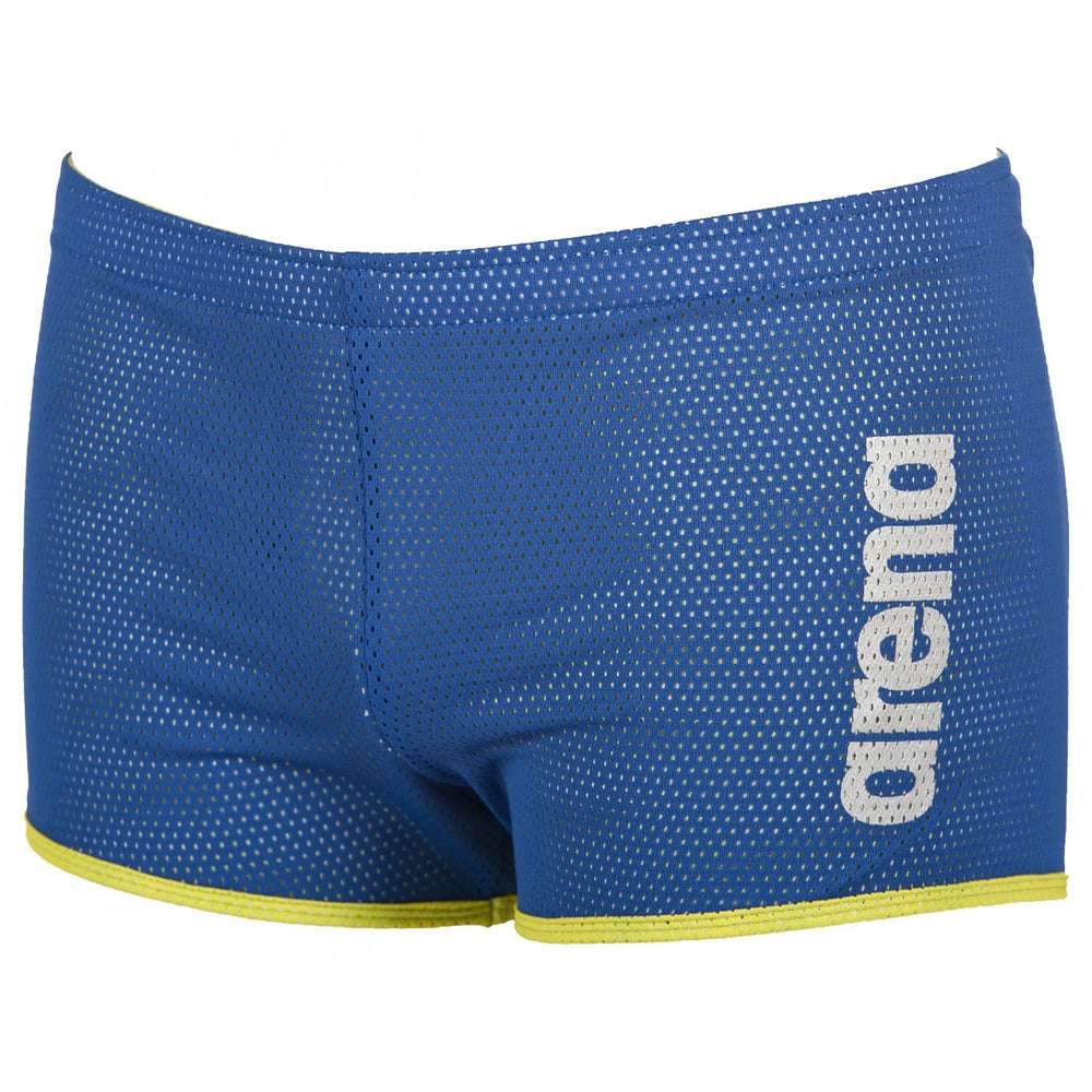 Blue Arena Square Cut Drag Suit drag shorts, designed for competitive swimming, with a sleek, streamlined fit and durable fabric.