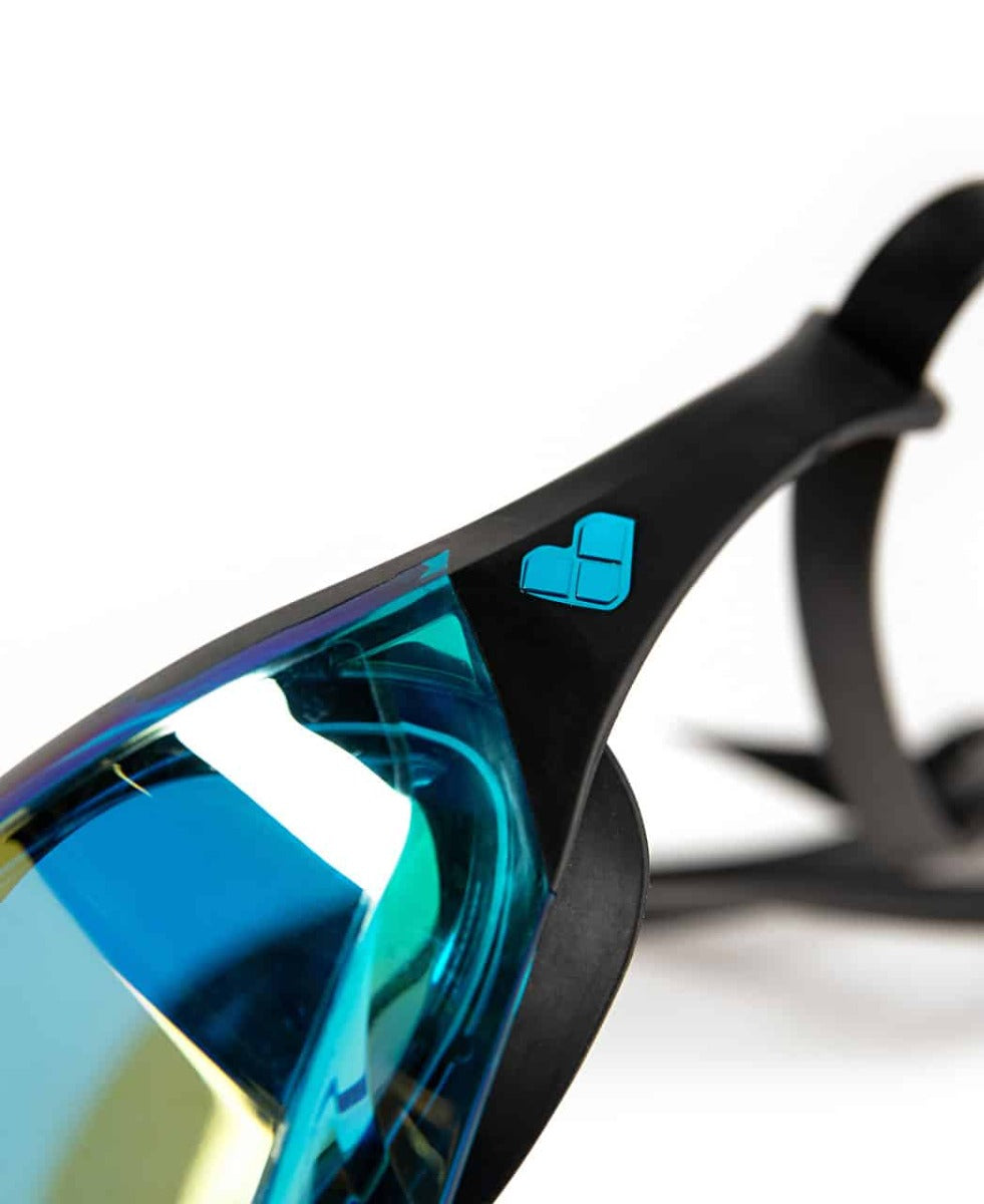 Arena Cobra Edge Swipe Mirror Racing Goggles - Aqua/Black | Allens Of Kingsbury