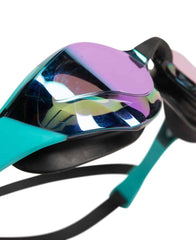 Arena Cobra Edge Swipe Mirror Racing Goggles - Emerald/Peacock/Black | Allens Of Kingsbury